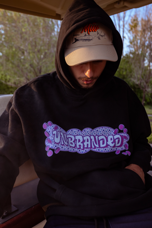 Oversized "UNBRANDED SPLAT" Fleece Hoodie